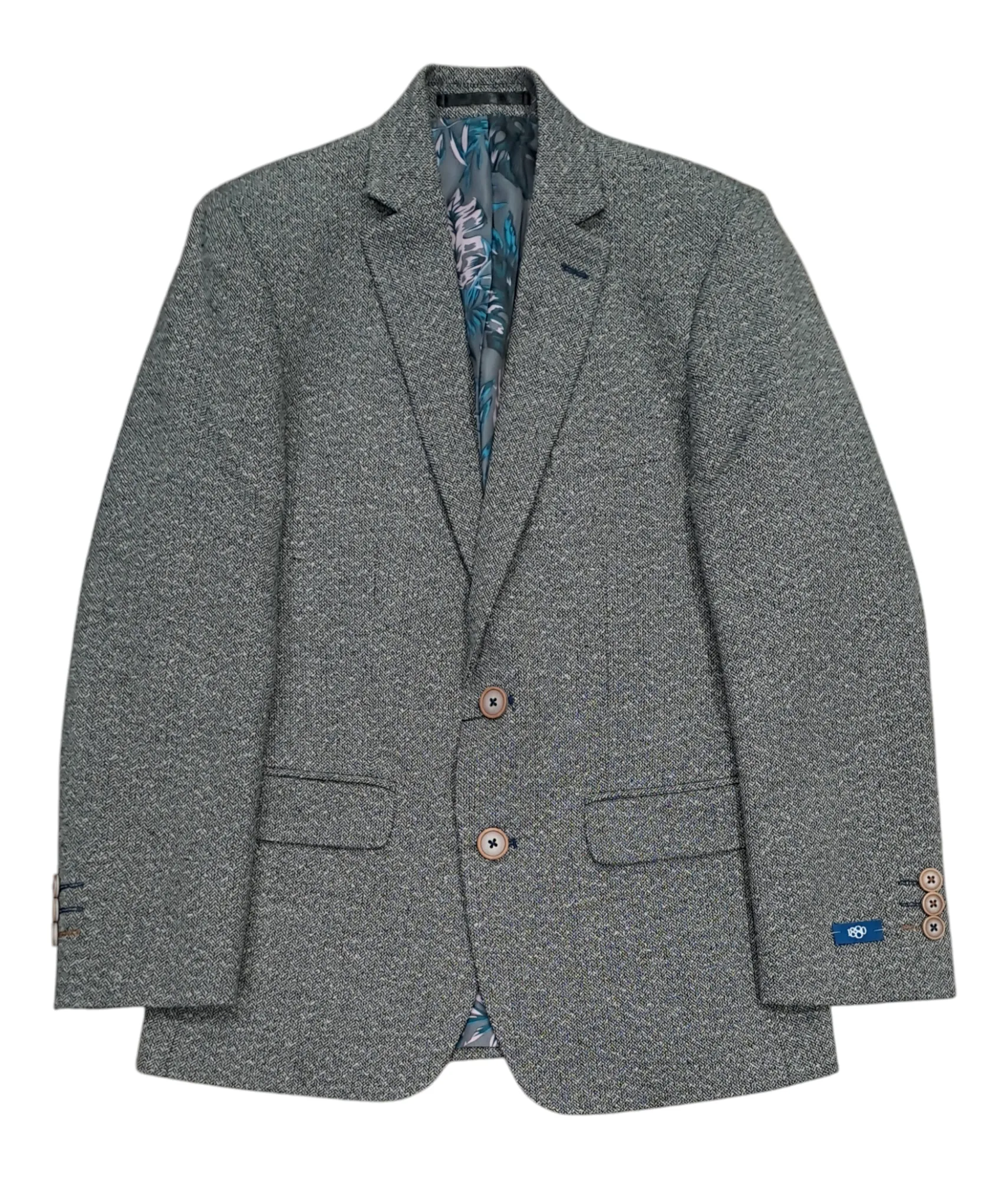1880 Club Boys Junior Tweed Blazer - Grey