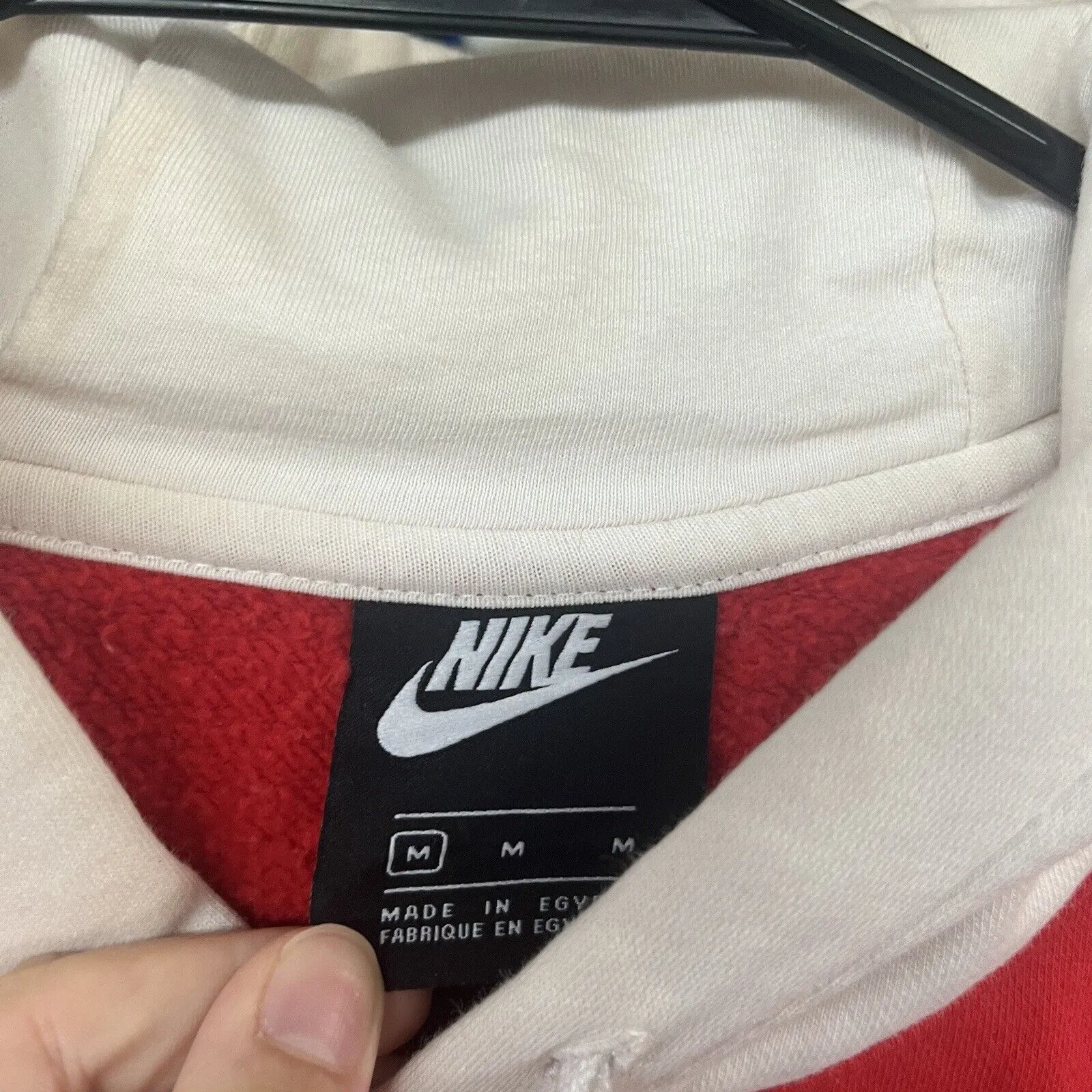 2019 Nike Air Hoodie Retro Themed 3 Color Swoosh Sz M Color: Red/White/Blue