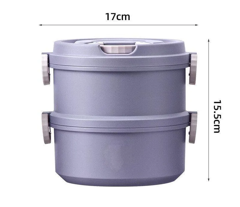 2/3 Layer Morandi Thermal Food Storage Lunch Box
