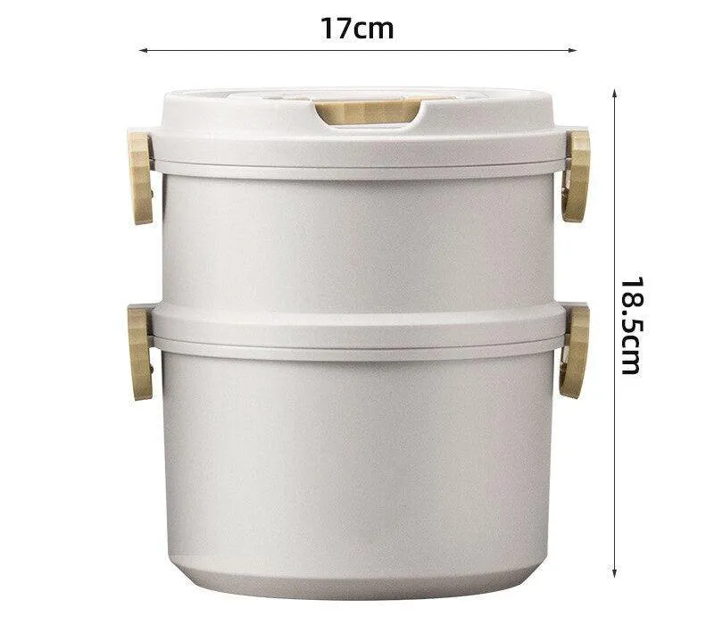 2/3 Layer Morandi Thermal Food Storage Lunch Box