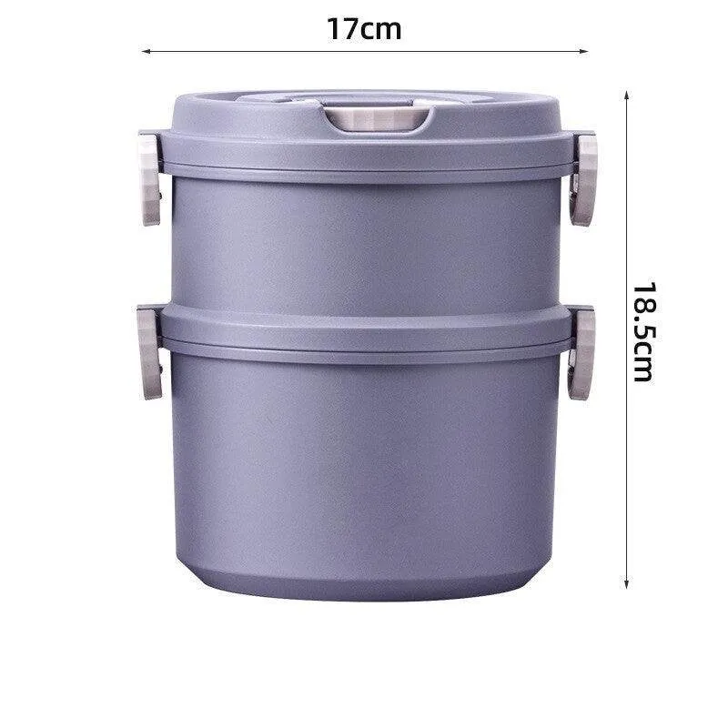 2/3 Layer Morandi Thermal Food Storage Lunch Box