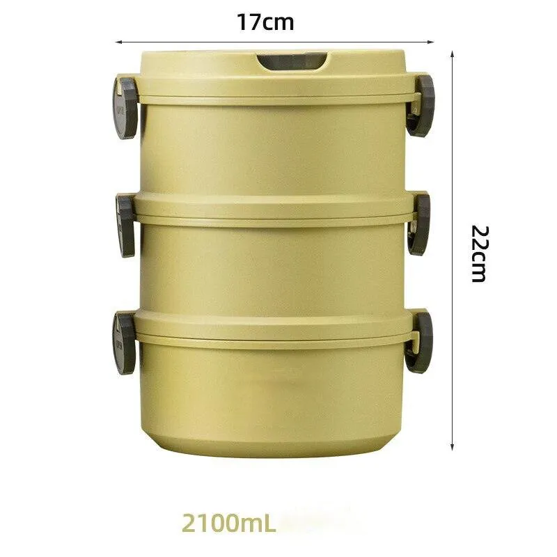 2/3 Layer Morandi Thermal Food Storage Lunch Box