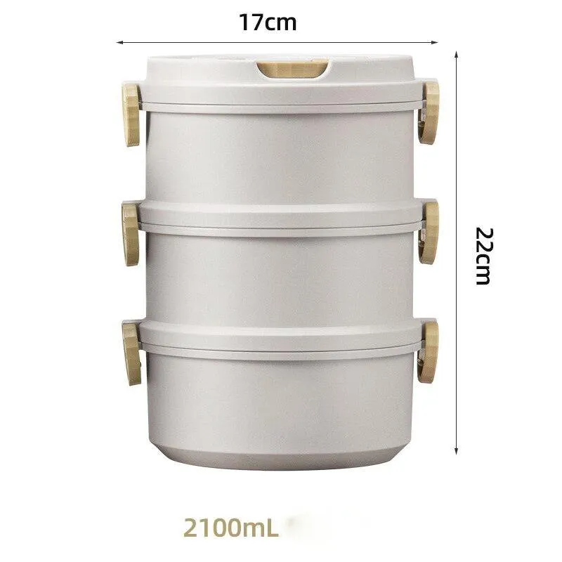 2/3 Layer Morandi Thermal Food Storage Lunch Box