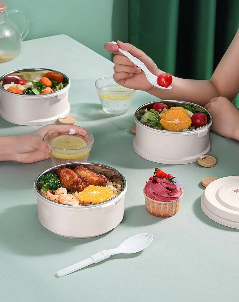 2/3 Layer Morandi Thermal Food Storage Lunch Box