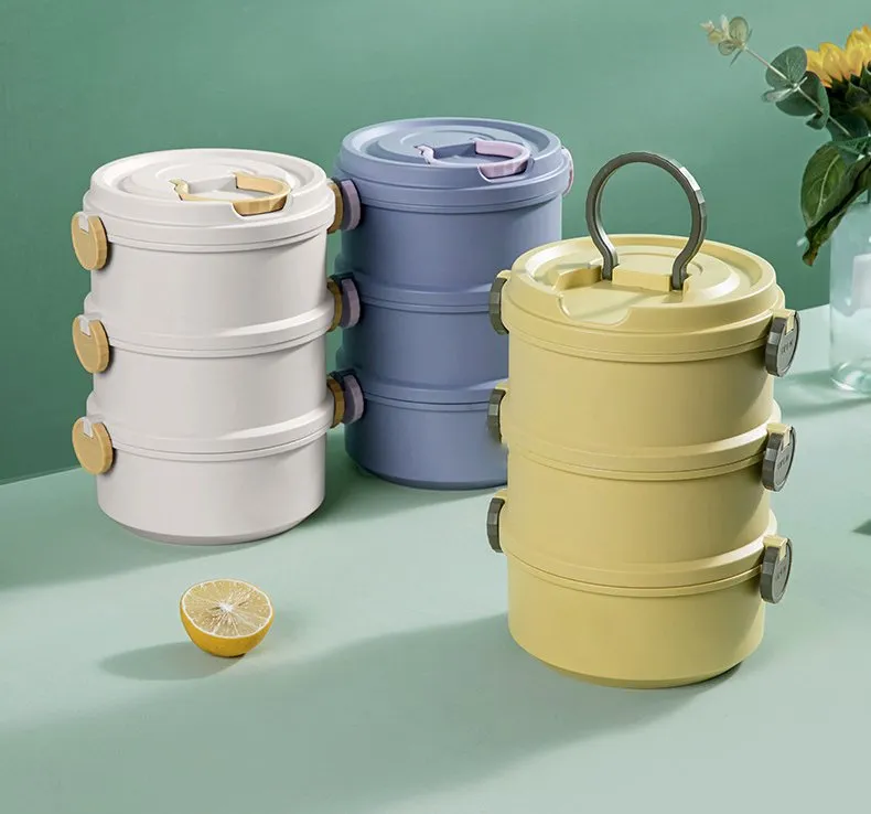 2/3 Layer Morandi Thermal Food Storage Lunch Box