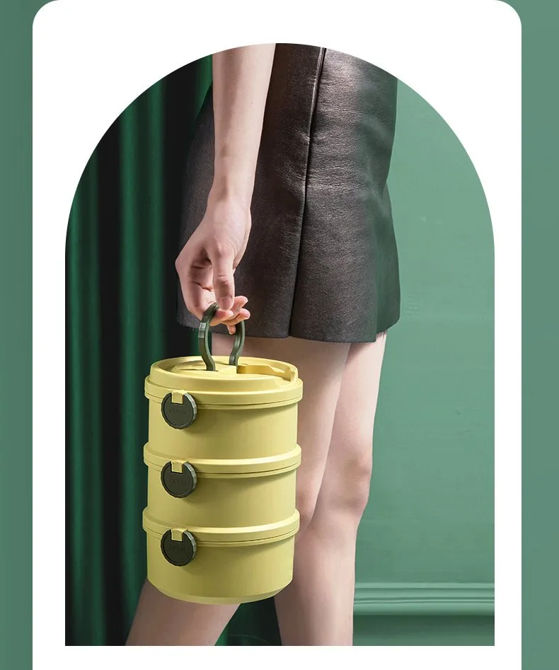 2/3 Layer Morandi Thermal Food Storage Lunch Box