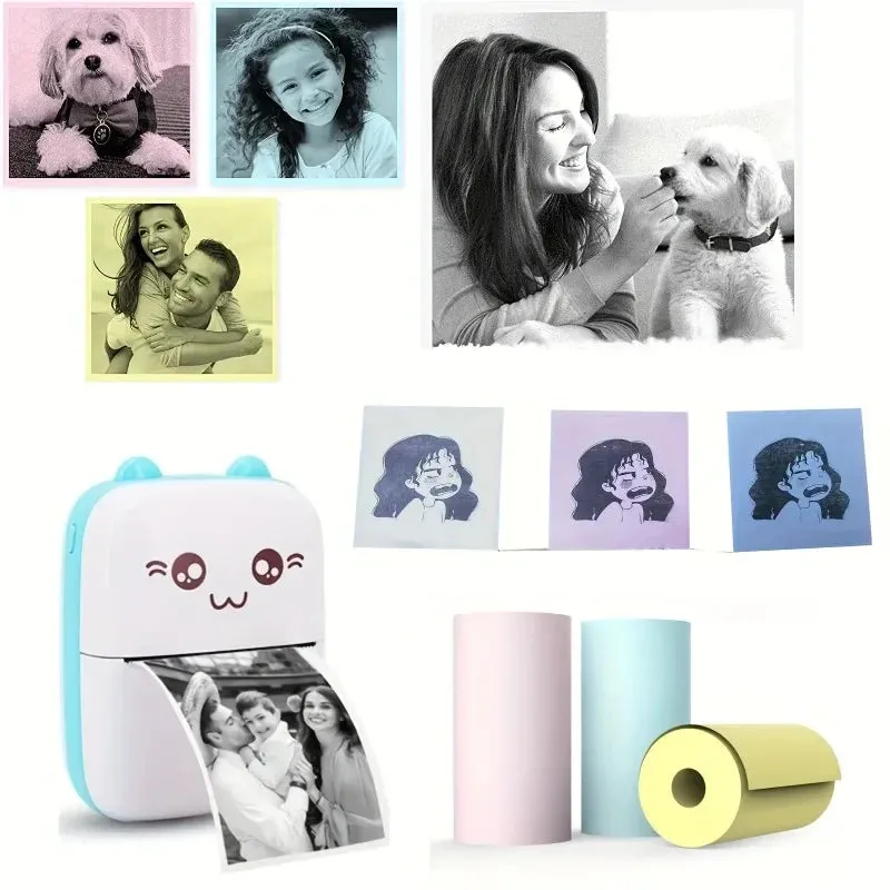 57mm Thermal Paper Rolls for Mini Printers - Self-adhesive Labels for Kid Cameras