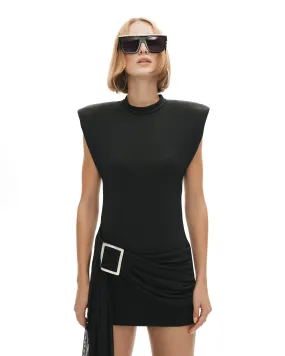 Agent of Chaos Mini Dress in Black