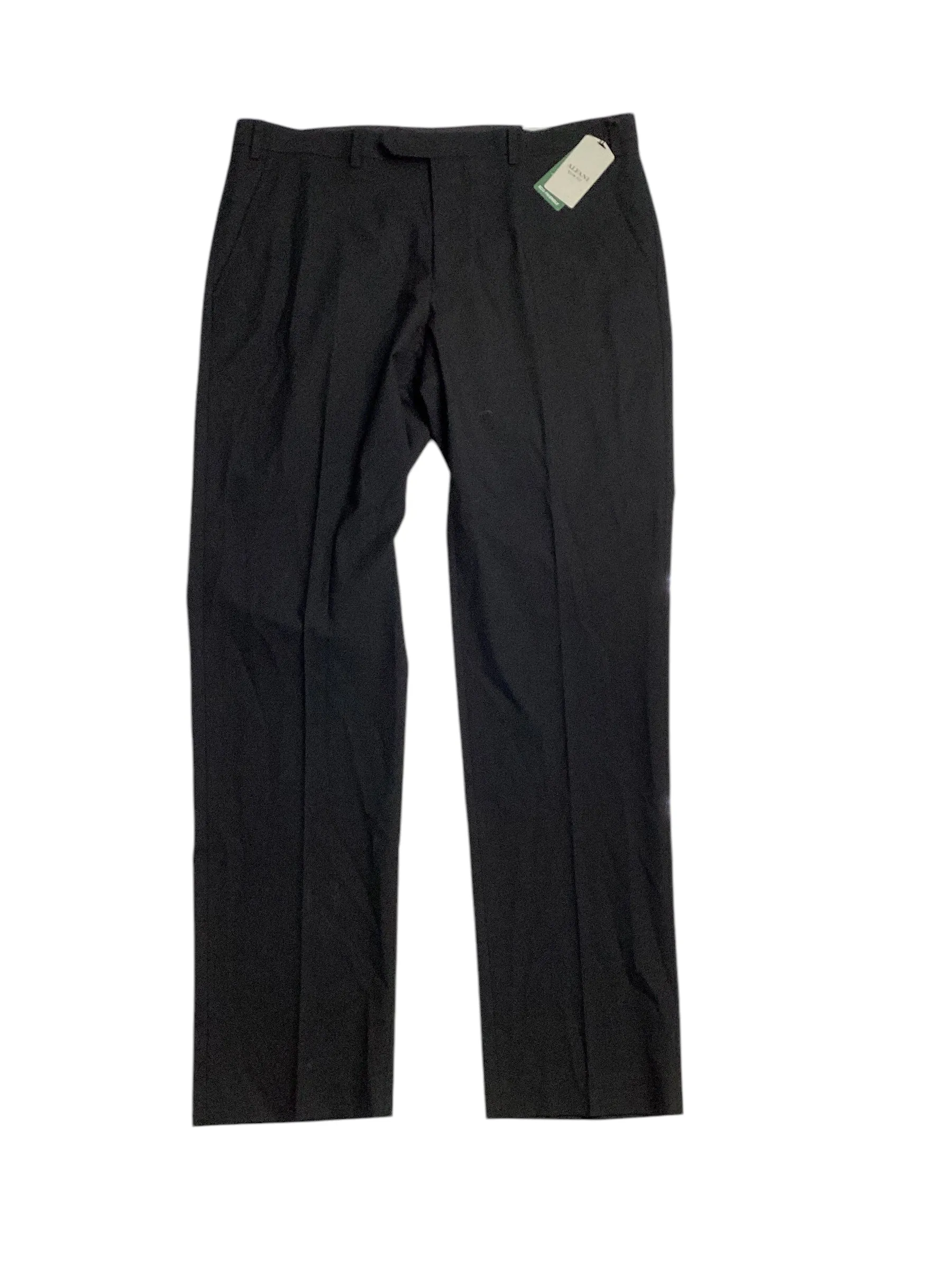 Alfani Mens Slim fit Dress Pants 36 / 32 Black Solid Stretch