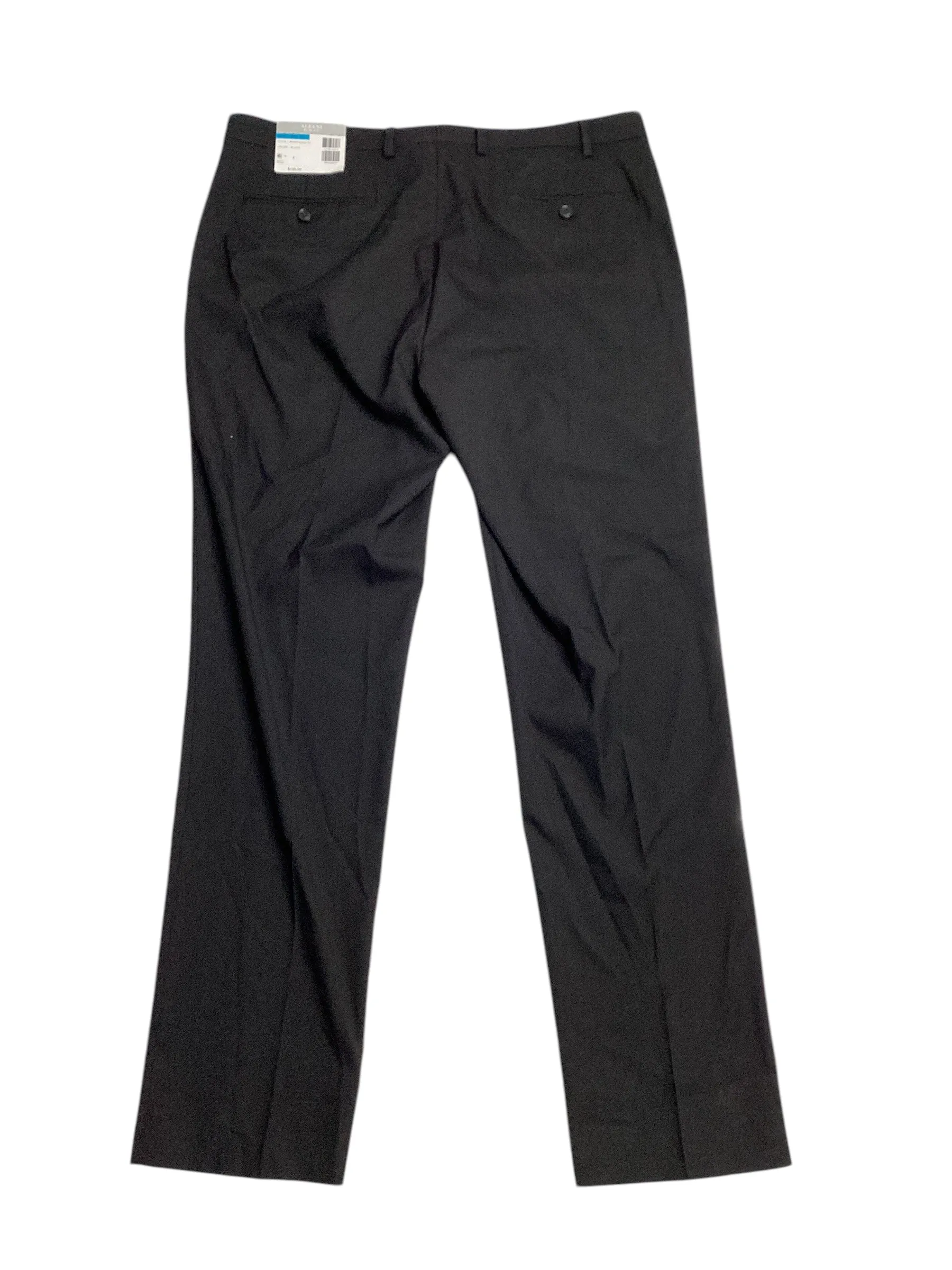 Alfani Mens Slim fit Dress Pants 36 / 32 Black Solid Stretch