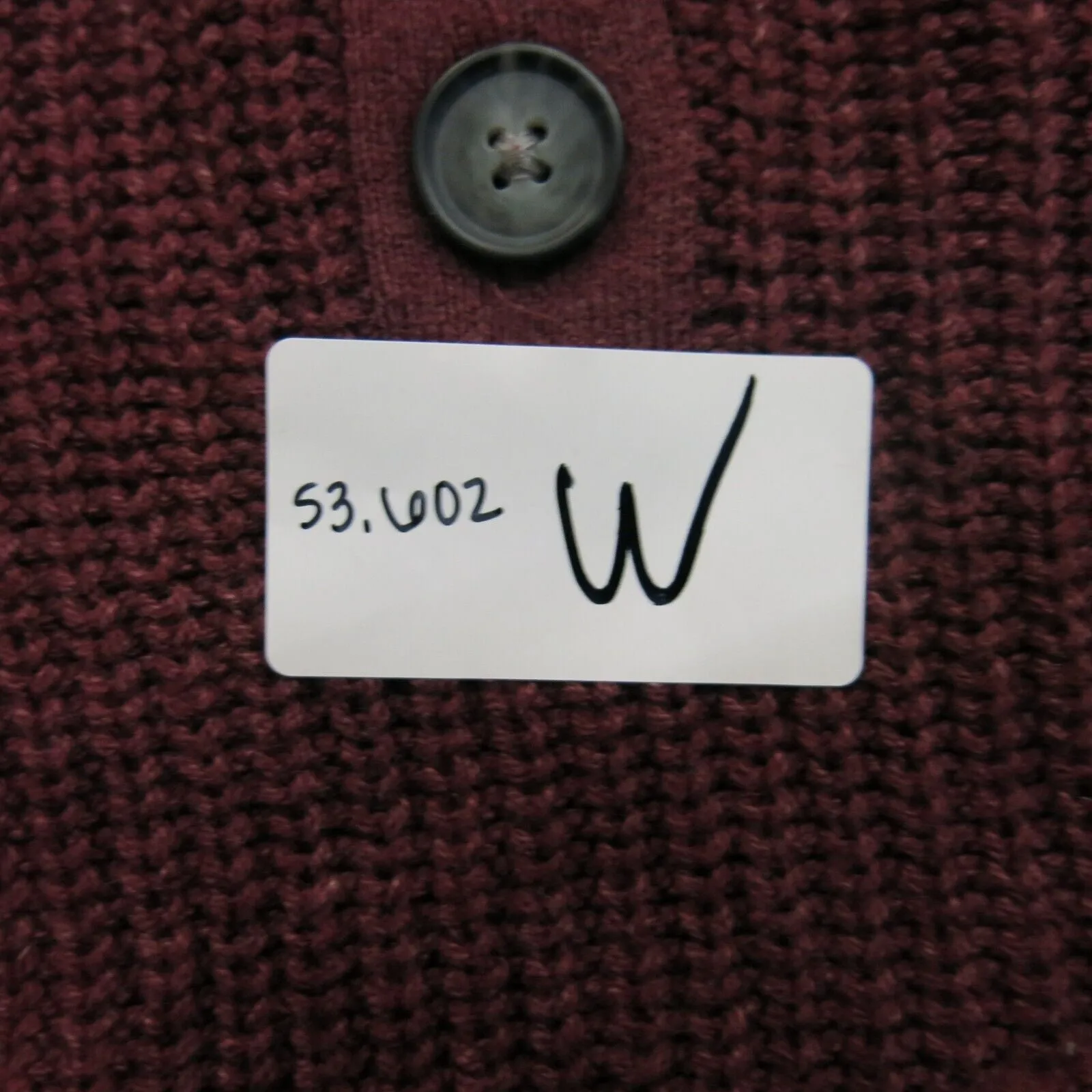 American Eagle Womens Henley Crop Sweater Knitted Long Sleeves Maroon Size S/P