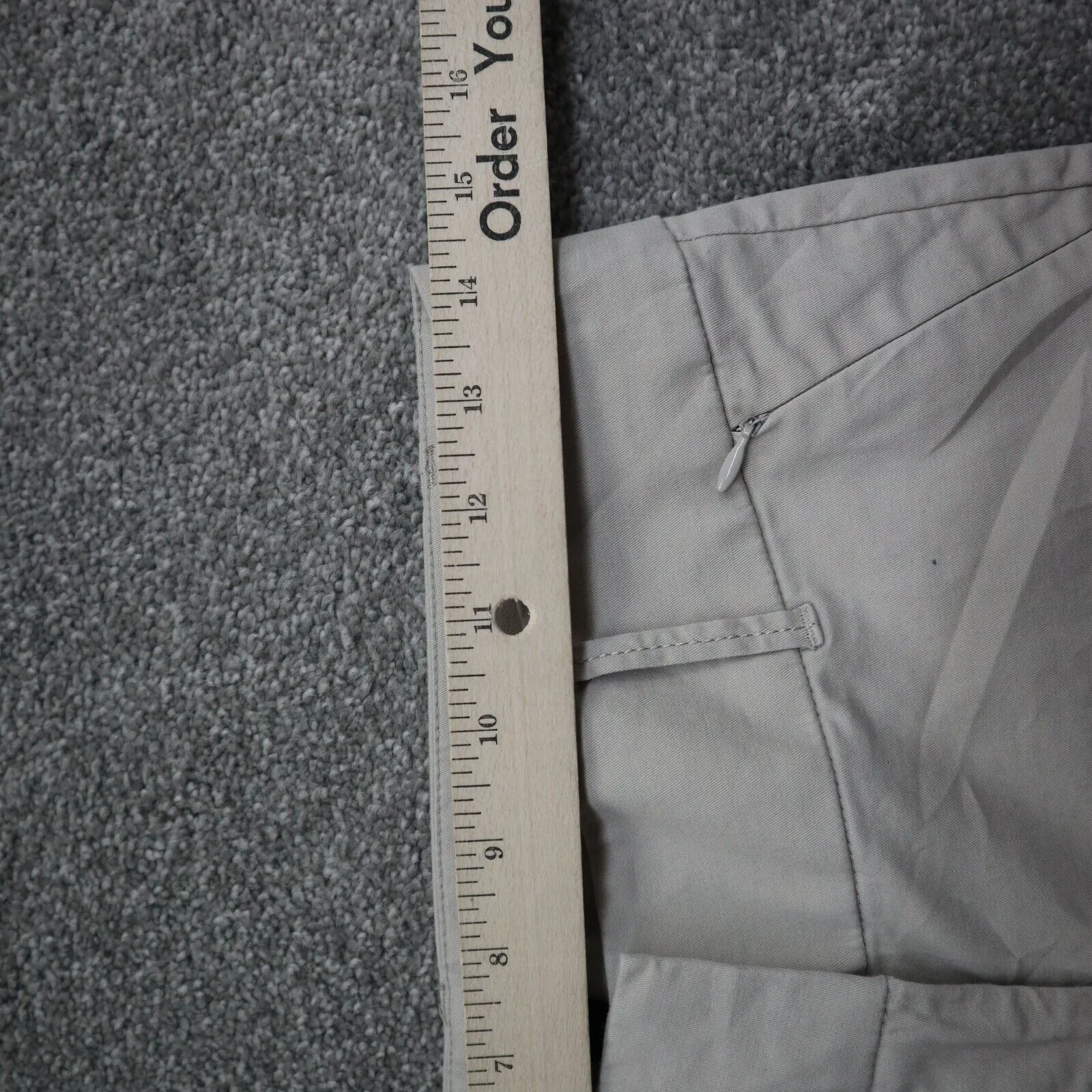 ANN Taylor Womens Tapered Leg Dress Pant Low Rise Stretch Beige Size 0 Petite