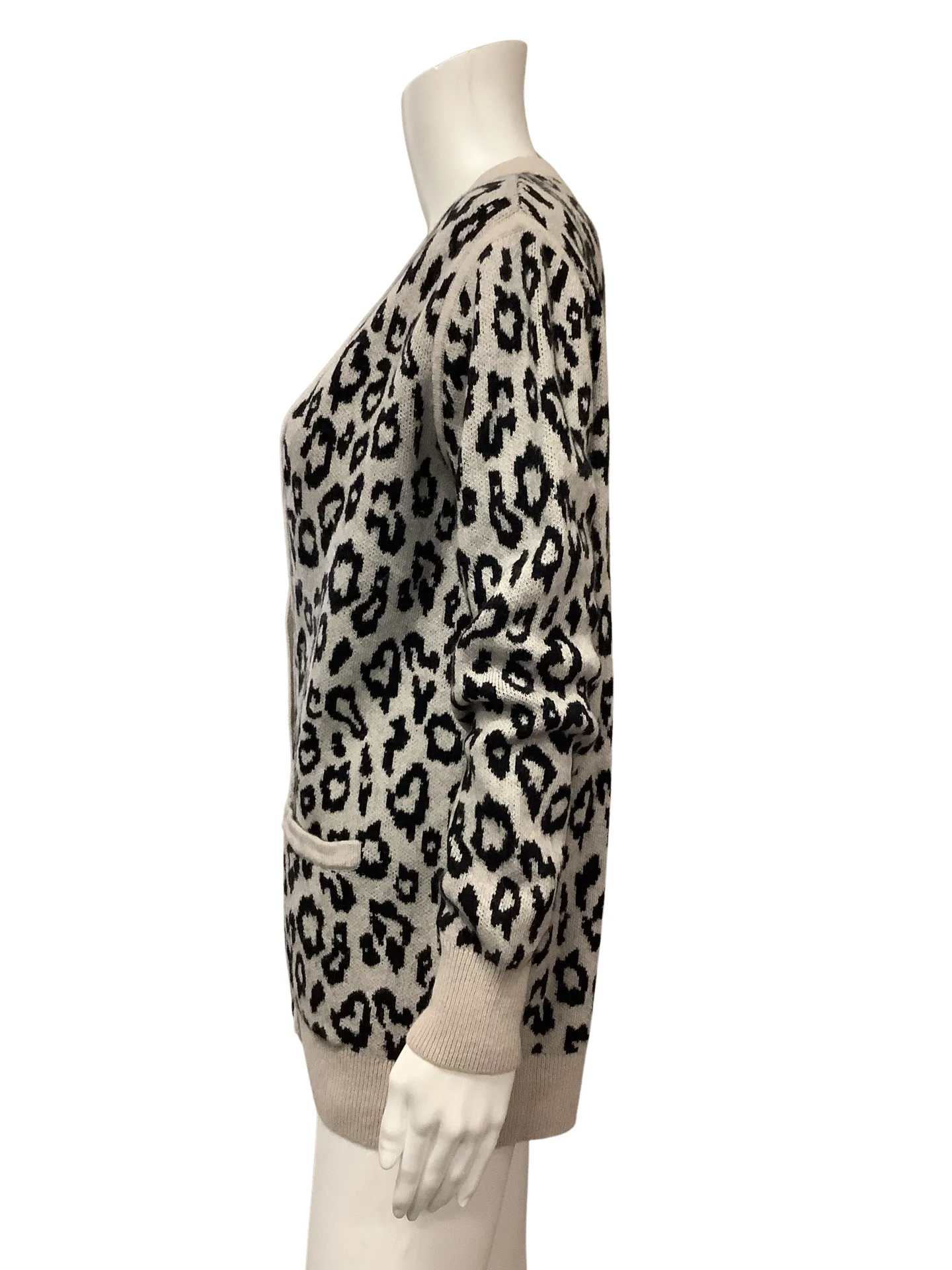 Banana Republic Women's Cardigan Leopard Print Size: M