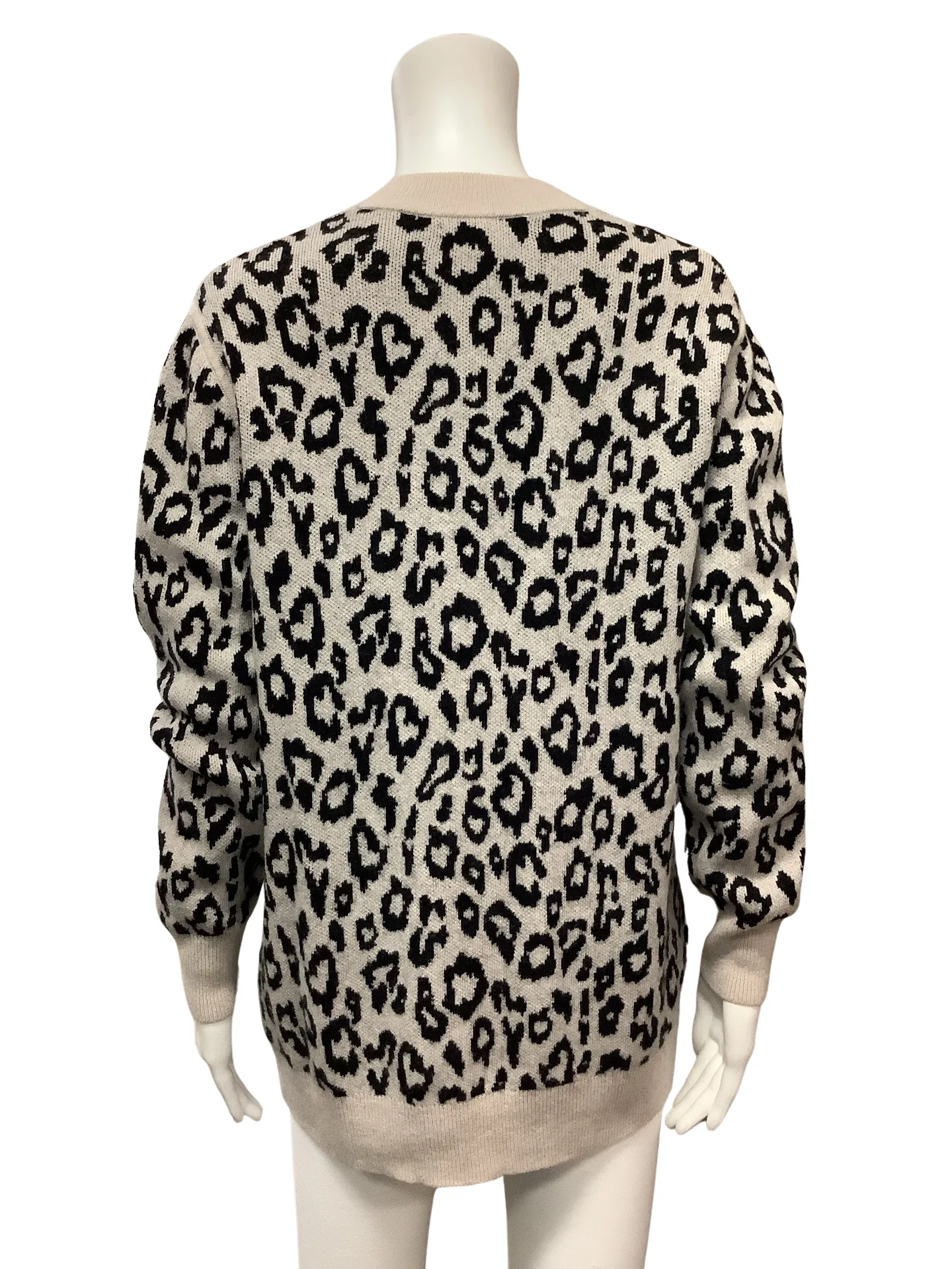 Banana Republic Women's Cardigan Leopard Print Size: M