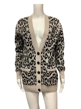 Banana Republic Women's Cardigan Leopard Print Size: M