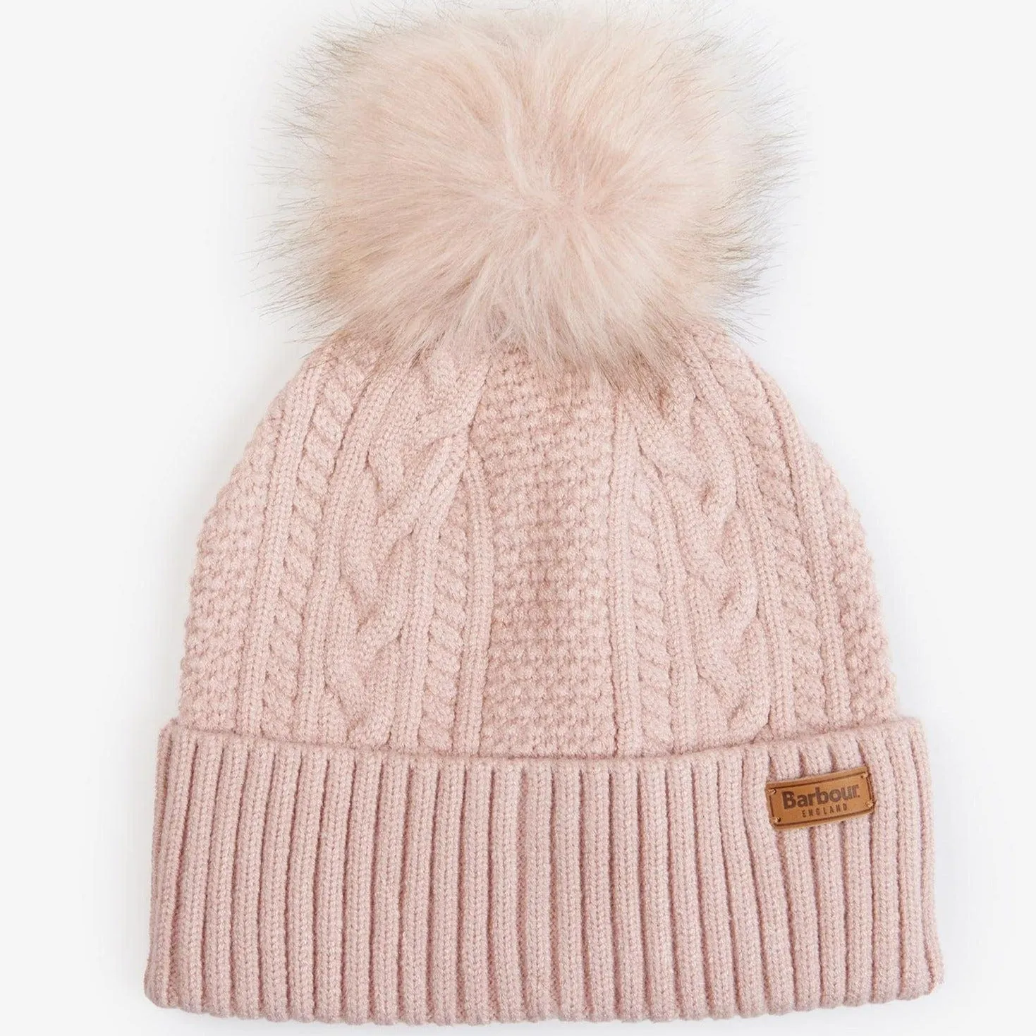 Barbour Alnwick Knitted Beanie Rose Pink