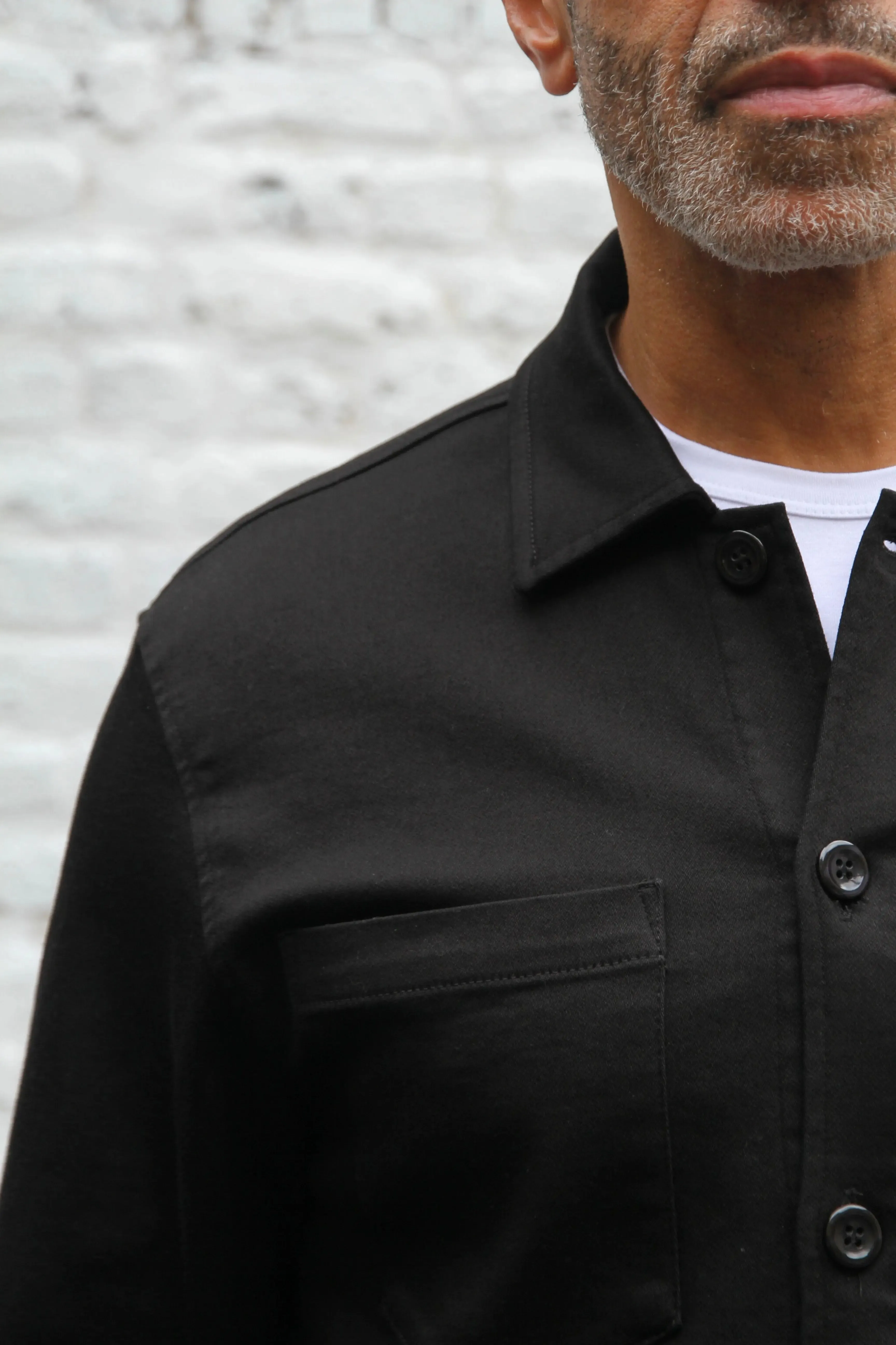 Bart Superflex Overshirt - Black