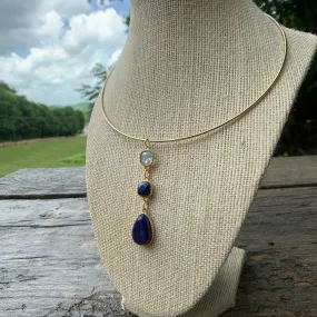 Blue Moon Collar Necklace