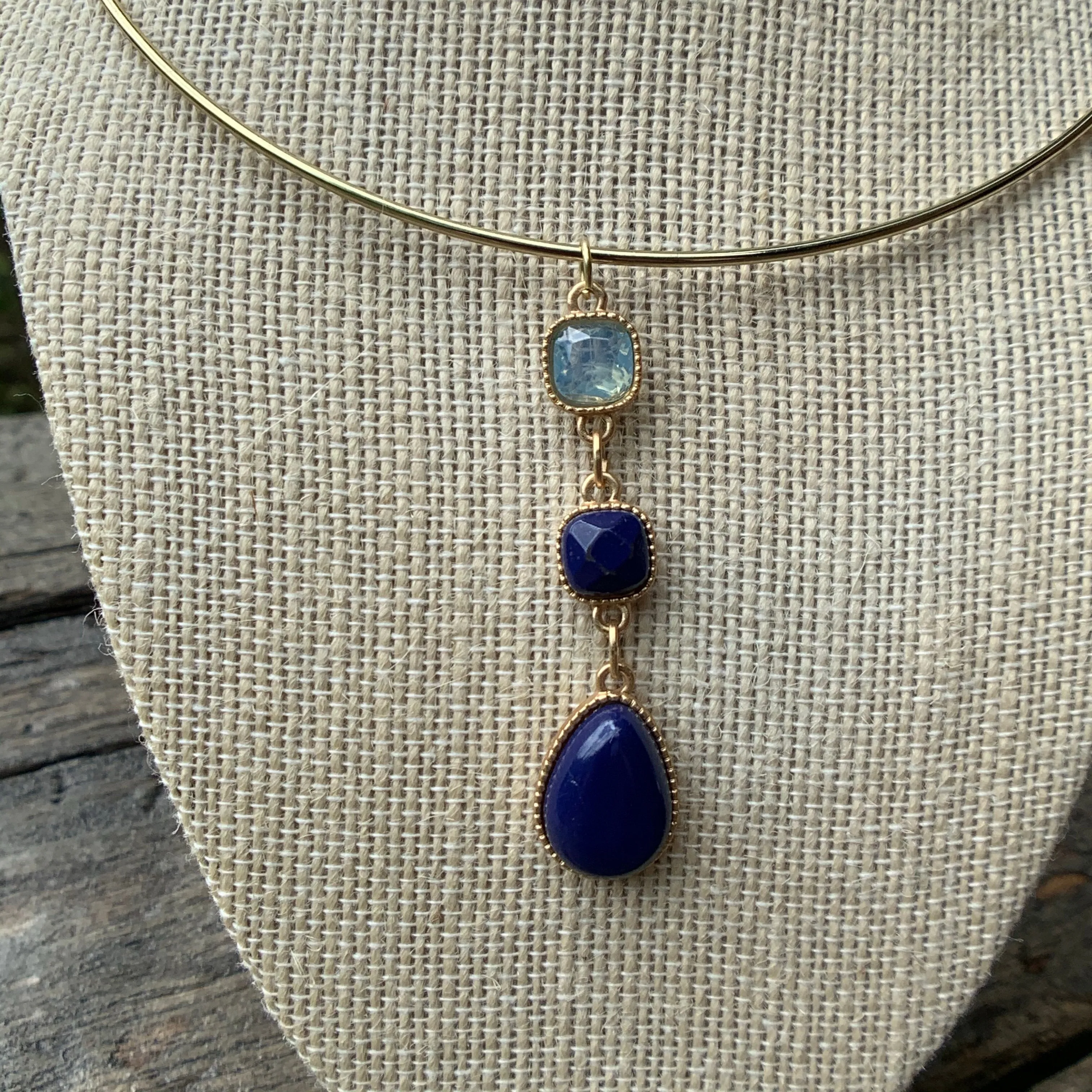 Blue Moon Collar Necklace