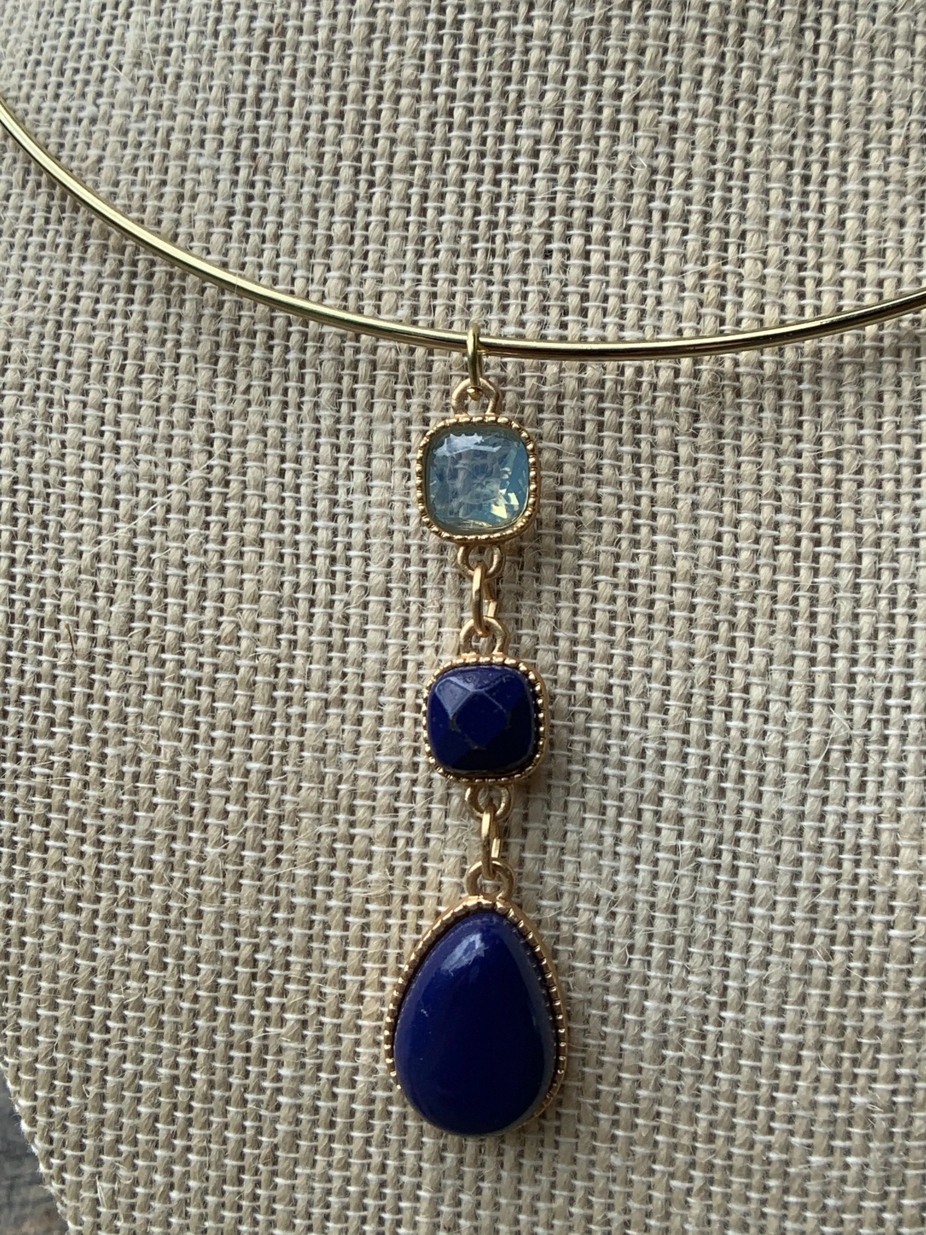 Blue Moon Collar Necklace