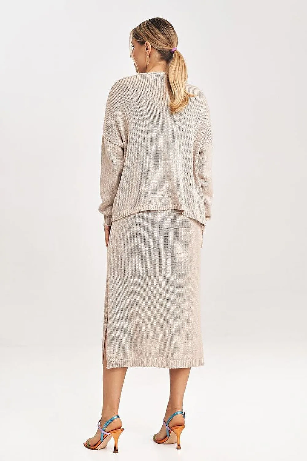Bolero with long sleeves two-piece set