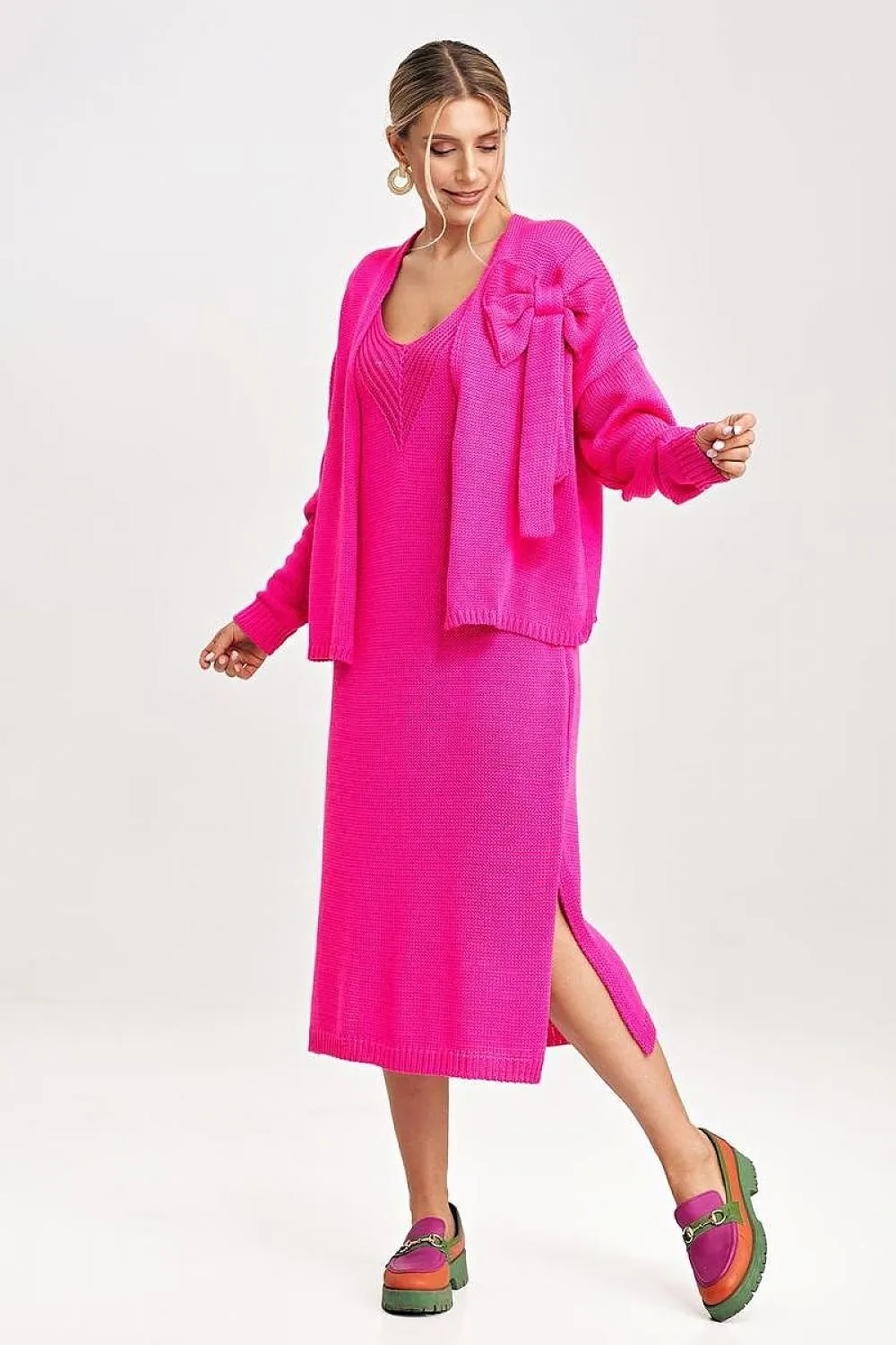 Bolero with long sleeves two-piece set