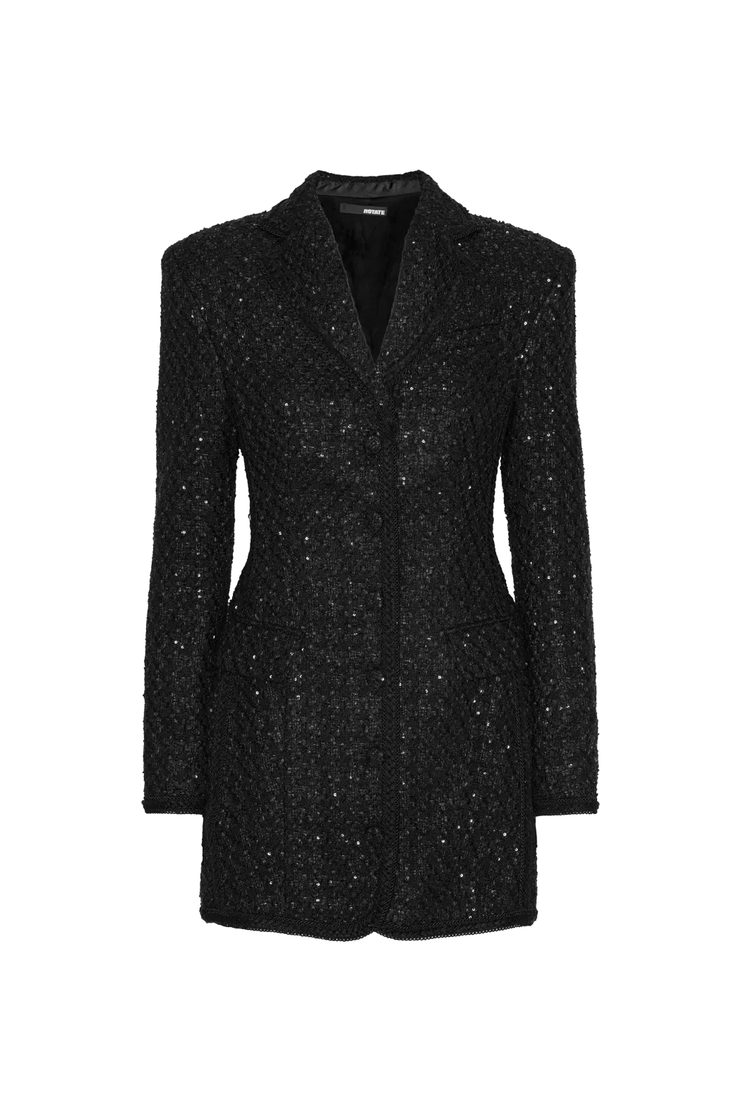 Boucle Blazer Dress - Black