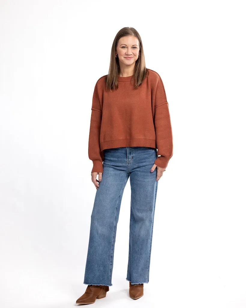 Brick Crop Sweater