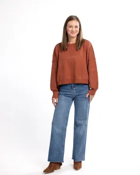 Brick Crop Sweater