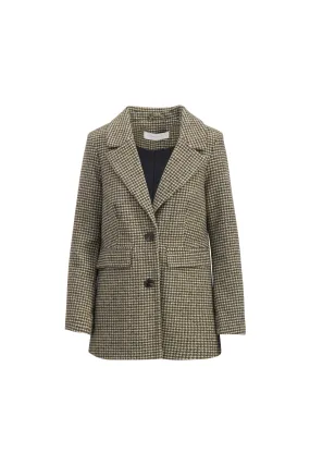 Brooklyn Houndstooth Blazer - Army