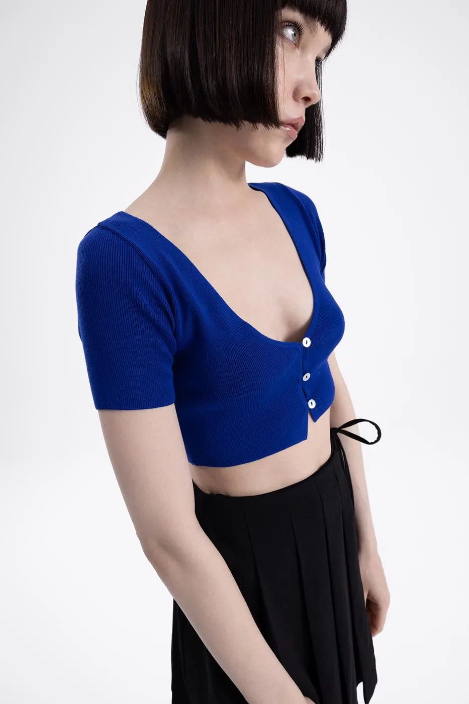 BSL Women Crop Knit Cardigan - Stratford