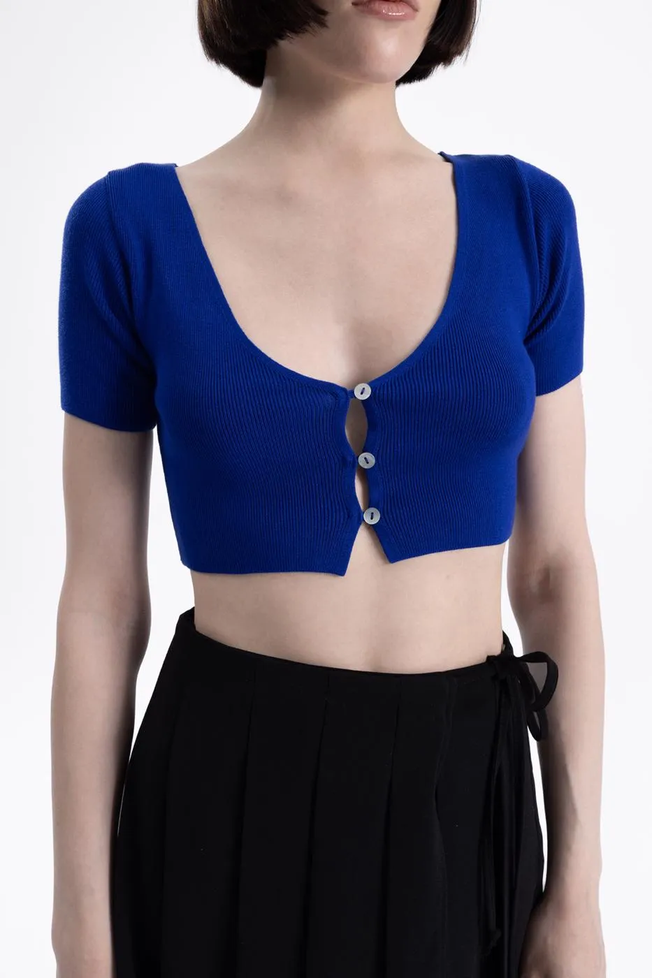 BSL Women Crop Knit Cardigan - Stratford