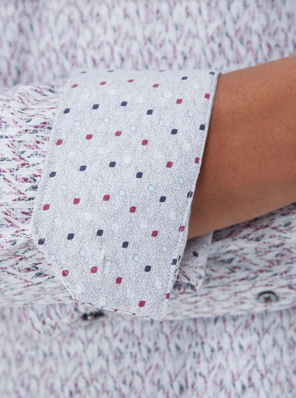 Bugatchi Jimmy Double Sided Abstract OoohCotton® Shirt