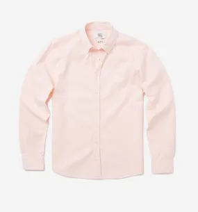 Button Down Garment Dyed Shirt Cloud Pink