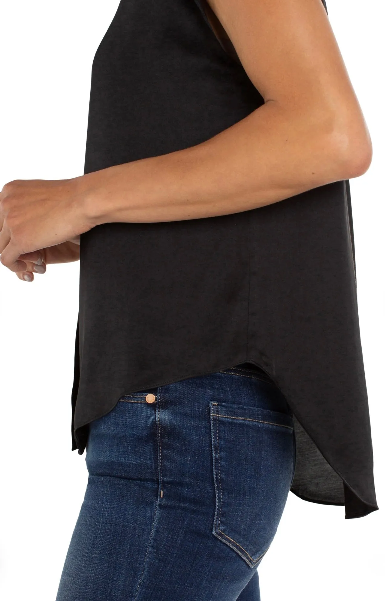 Button Front Dolman Sleeve Blouse