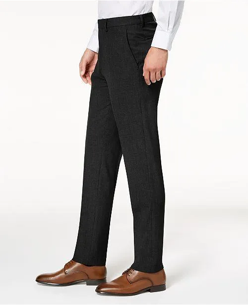 Calvin Klein Mens Skinny fit Dress Pants 34 / 29 Black Stretch