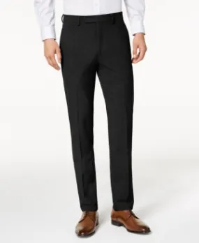 Calvin Klein Mens Skinny fit Dress Pants 34 / 30 Black Solid
