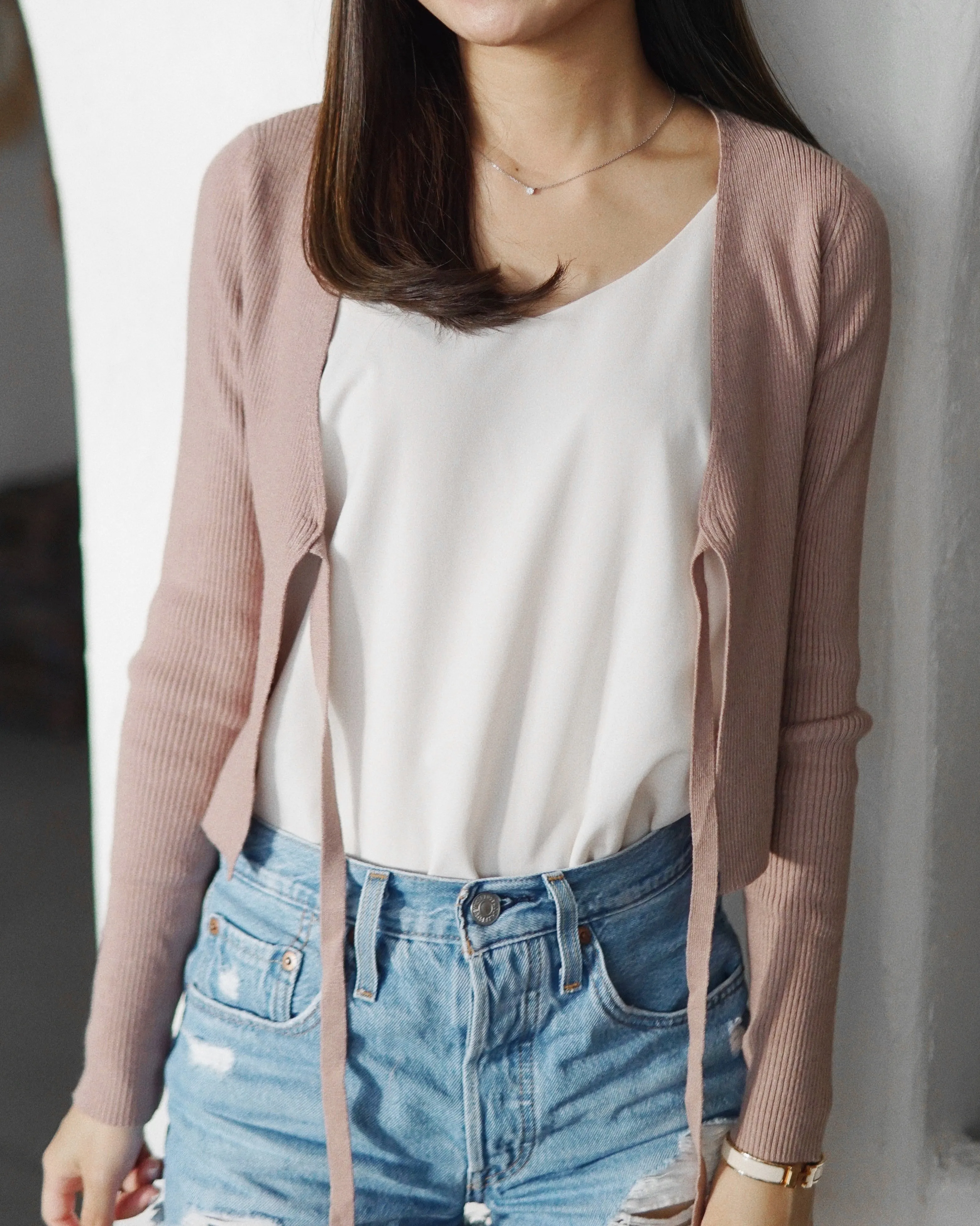 Carissa Ribbed Knit Cardigan