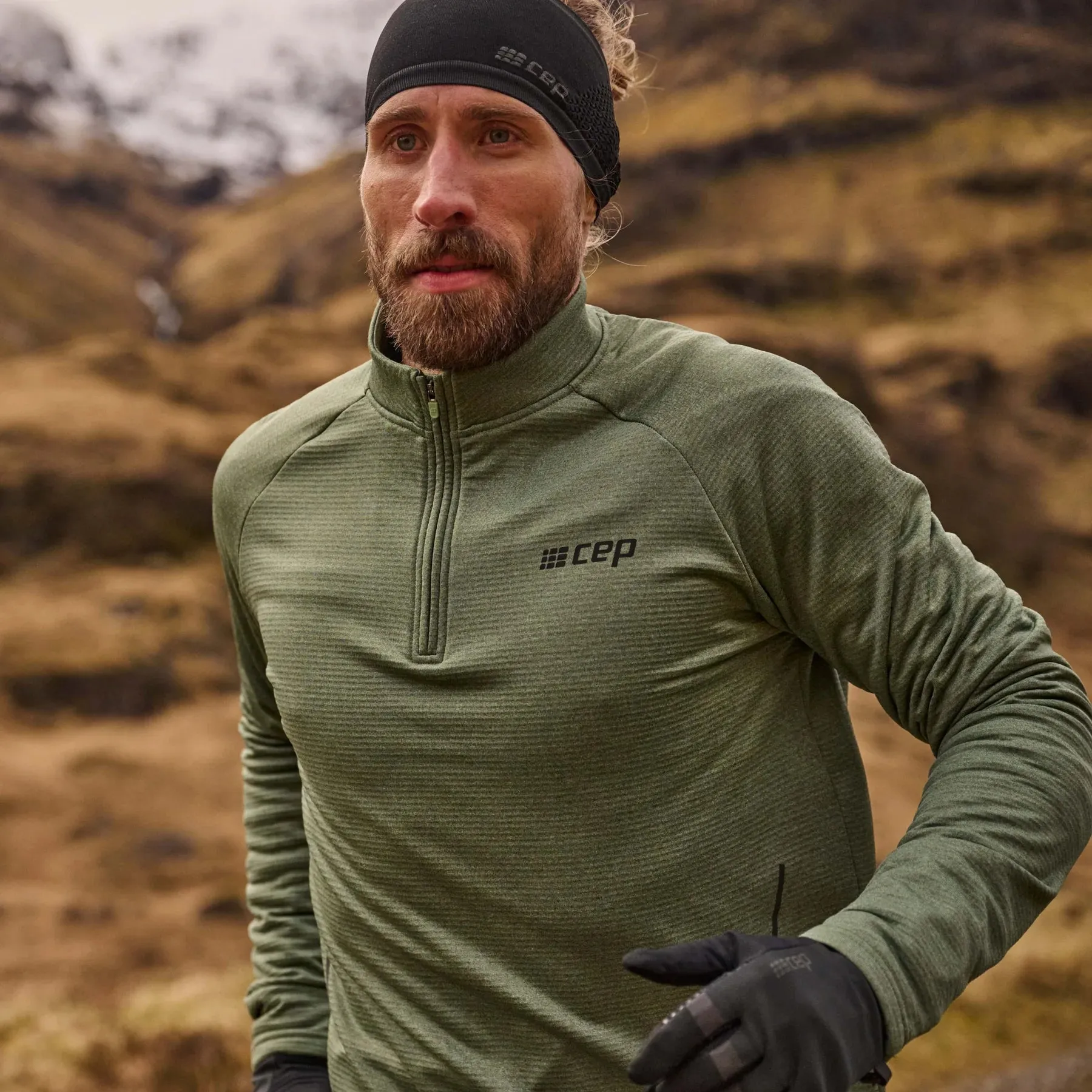 CEP | Cold Weather Quarter Zip Pullover | Men's | Green