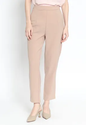 Cream High Waist Tapered