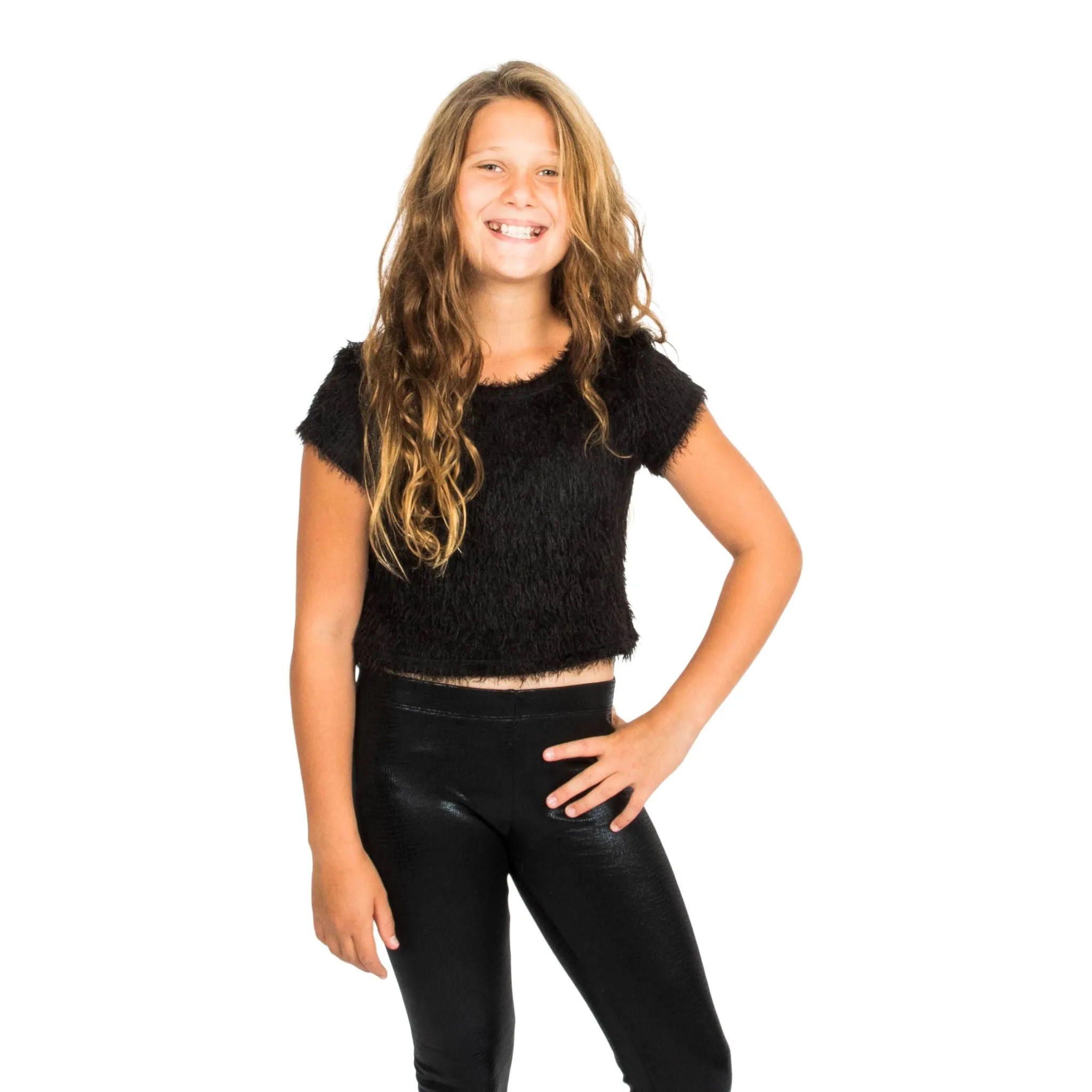 Crop Fuzzy Sweater