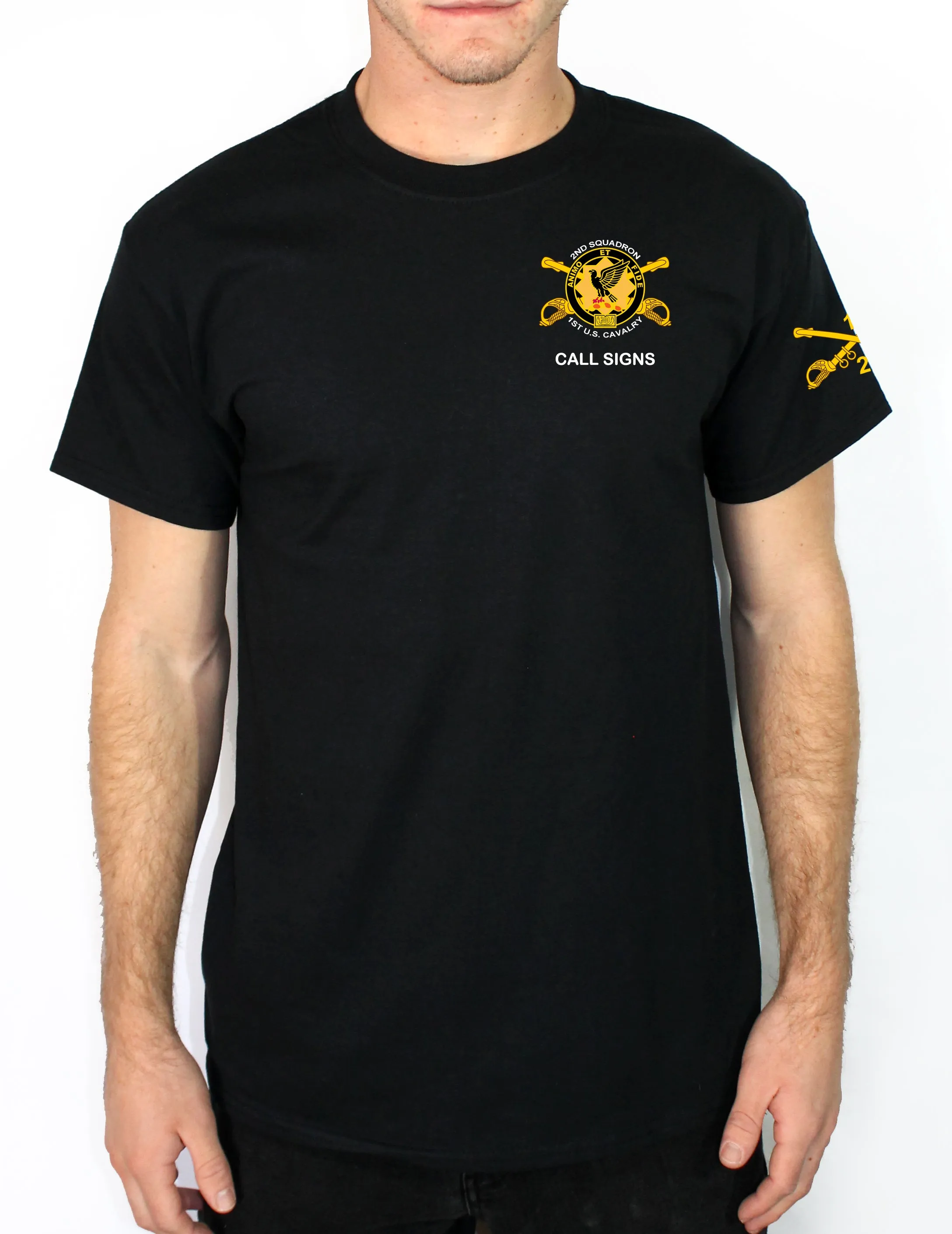 Darkhorse 50-50 Blend Black Unisex PT Short Sleeve Shirt. Approved for PT
