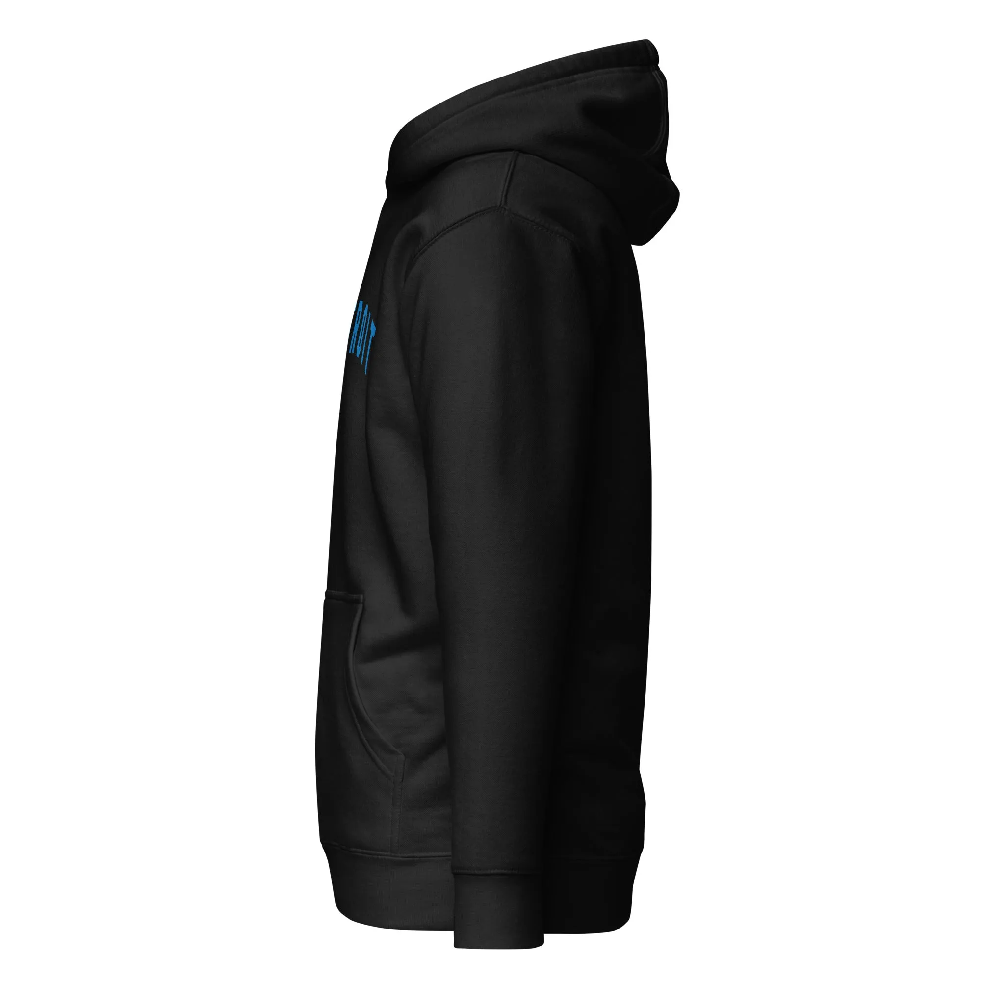 Detroit Classic Premium Pullover Unisex Hoodie - Black / Blue