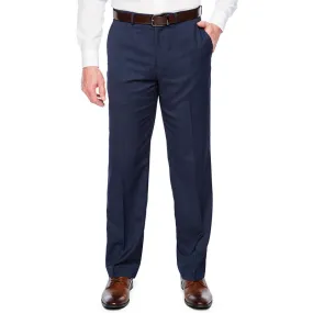Dockers Mens Straight fit Dress Pants 36 / 32 Navy Blue Solid Stretch