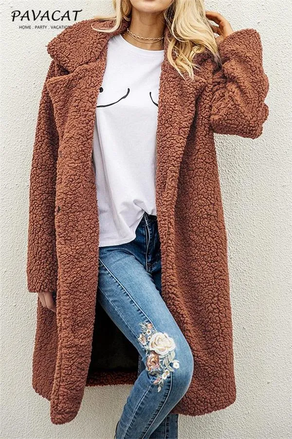elveswallet Round the 70's World Wool Blend Coat