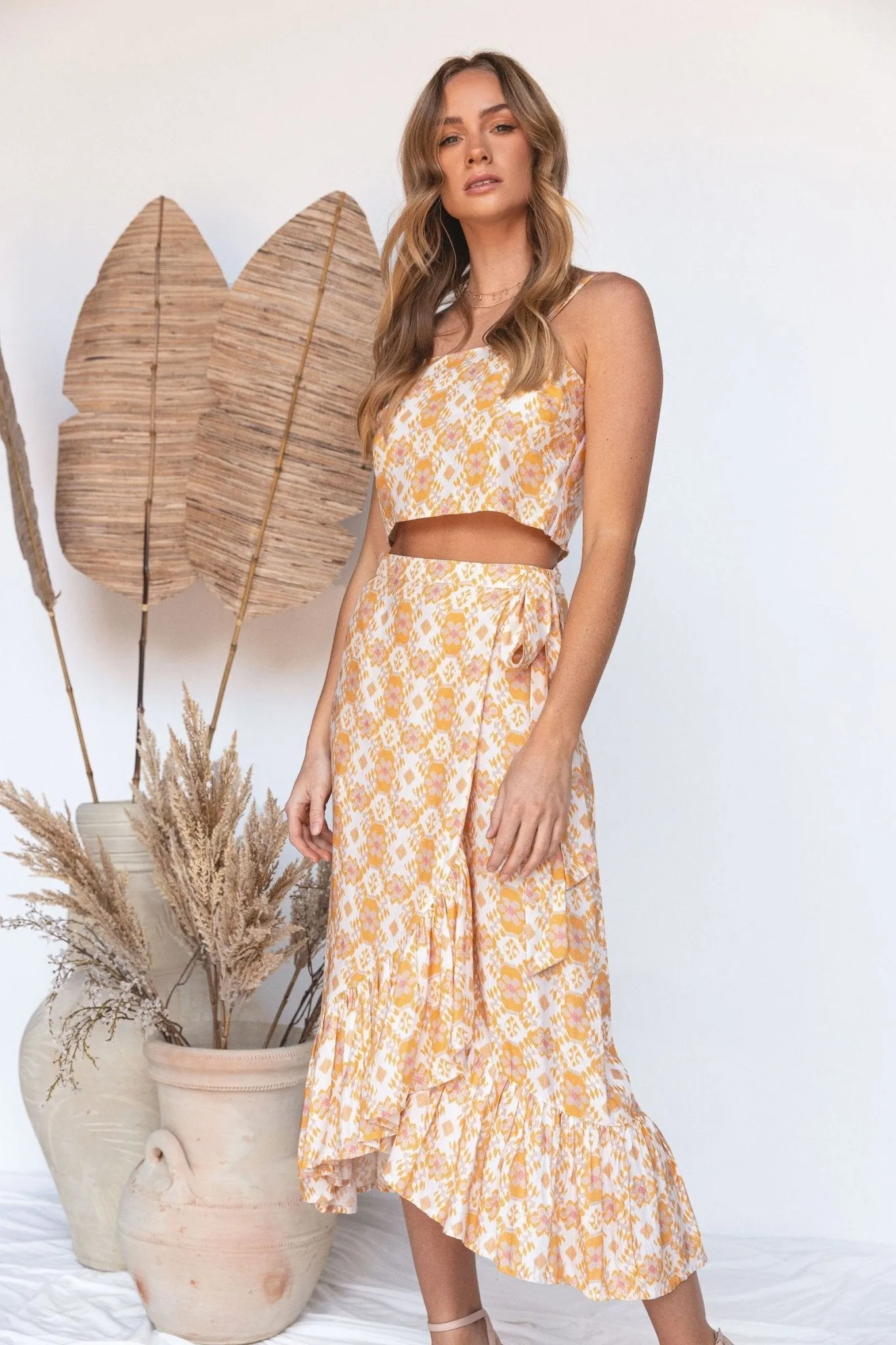 Floral Print "Forever Free" Crop Top