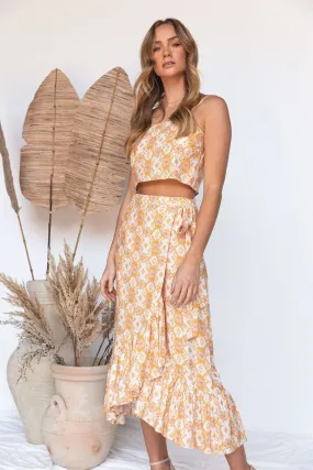 Floral Print "Forever Free" Crop Top