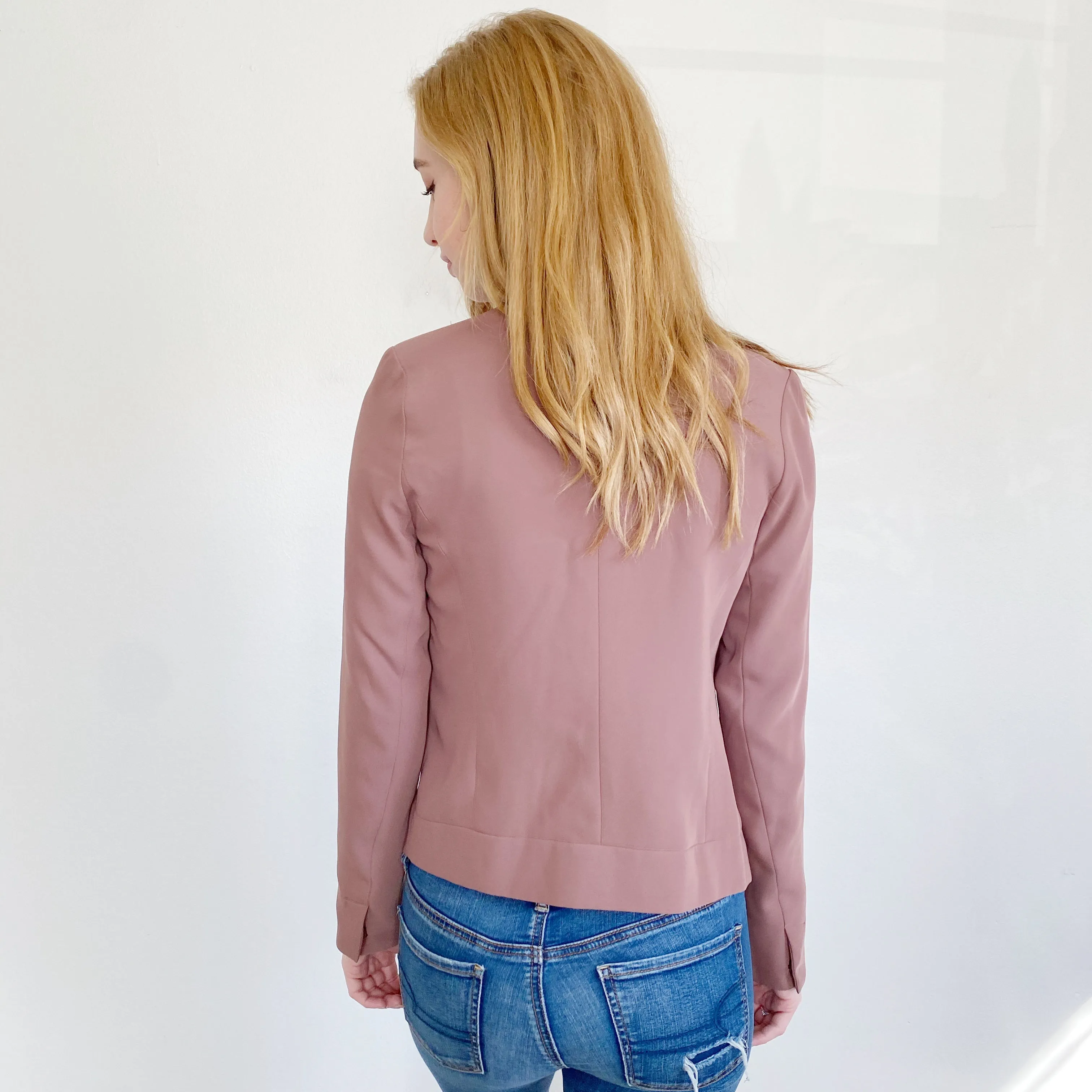 GAP Copper Brown Tie Blazer Jacket 4