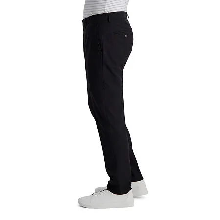 Haggar Mens Slim fit Dress Pants Pants 29 / 32 Black Solid Stretch