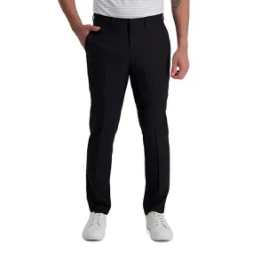 Haggar Mens Slim fit Dress Pants Pants 29 / 32 Black Solid Stretch